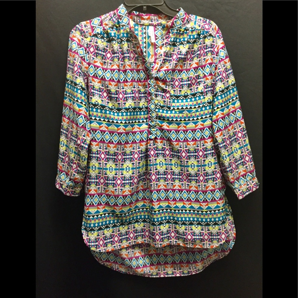 NWNT Multi-Color Tribal Print Live 4 Truth Shirt.